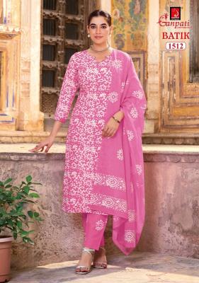 Ganpati batik pant vol 15 dress material wholesale in surat